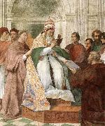 RAFFAELLO Sanzio Gregory IX Approving the Decretals painting